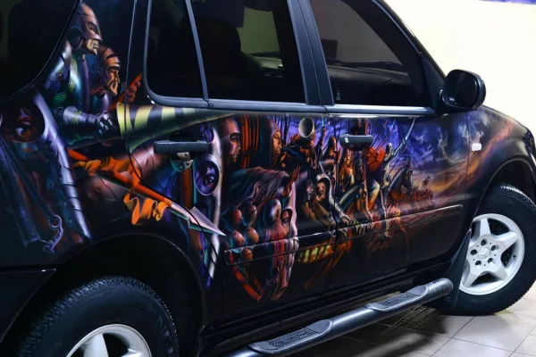 Идеи: Авто и мото аэрография — Идеи аэрографии кроссоверов, вариант №6